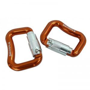 ALU CARABINER TRIPLE LOCK ORANGE Skywalk